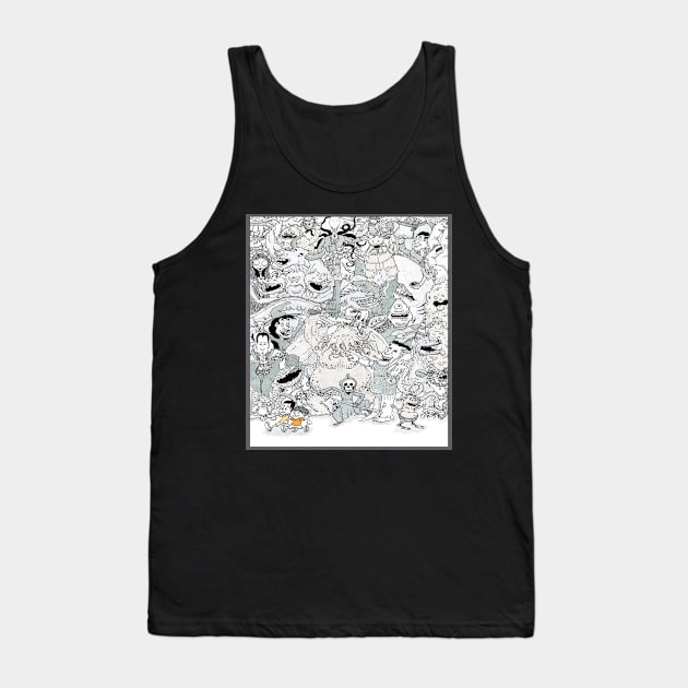 Monster Party Tank Top by Gus the little guy